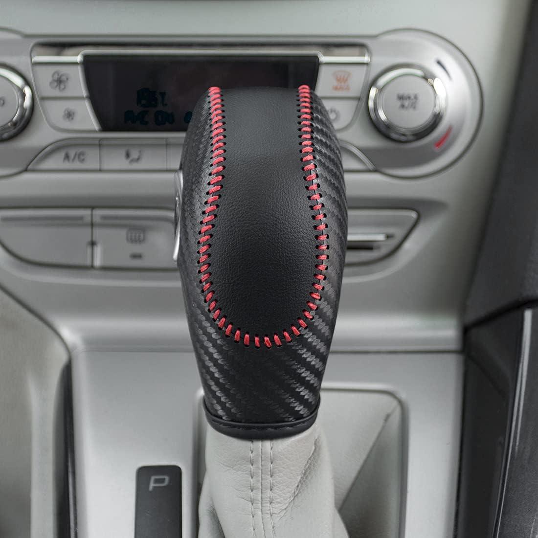 Cubierta de palanca de cambios de cuero LDYFC para Ford