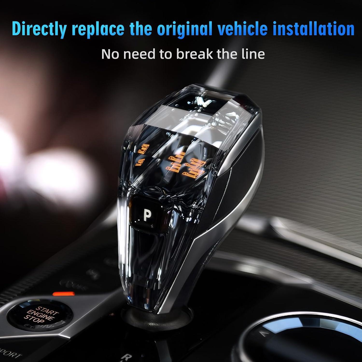 Mango de Cambio de Cristal MH con Luz LED Naranja para BMW