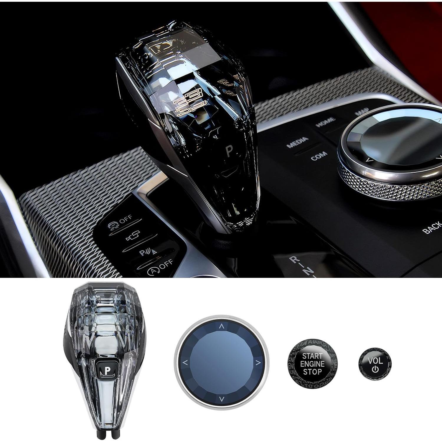 Mango de Cambio de Cristal MH con Luz LED Naranja para BMW