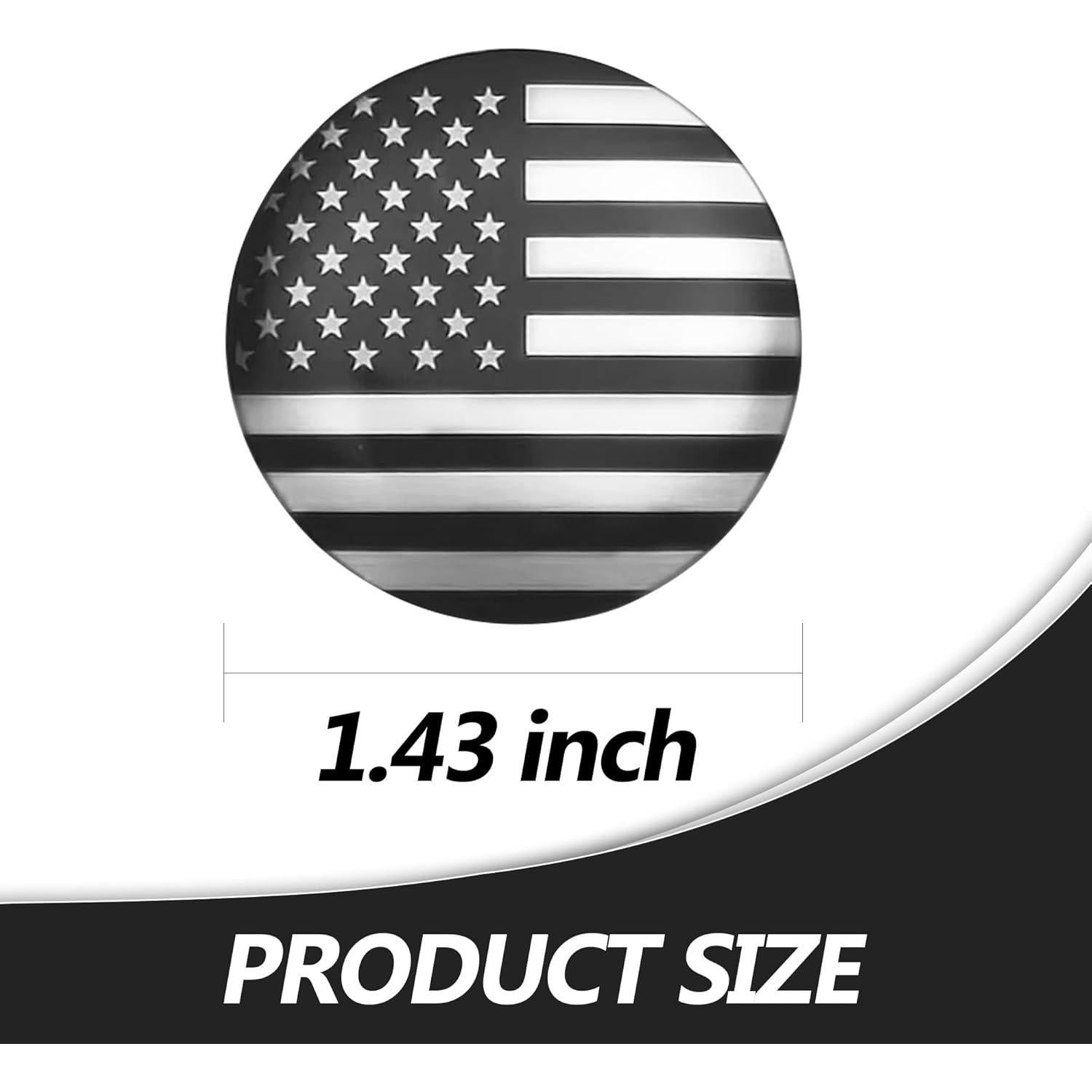 Placa de recorte Zhizhong con emblema bandera americana 3.63 cm