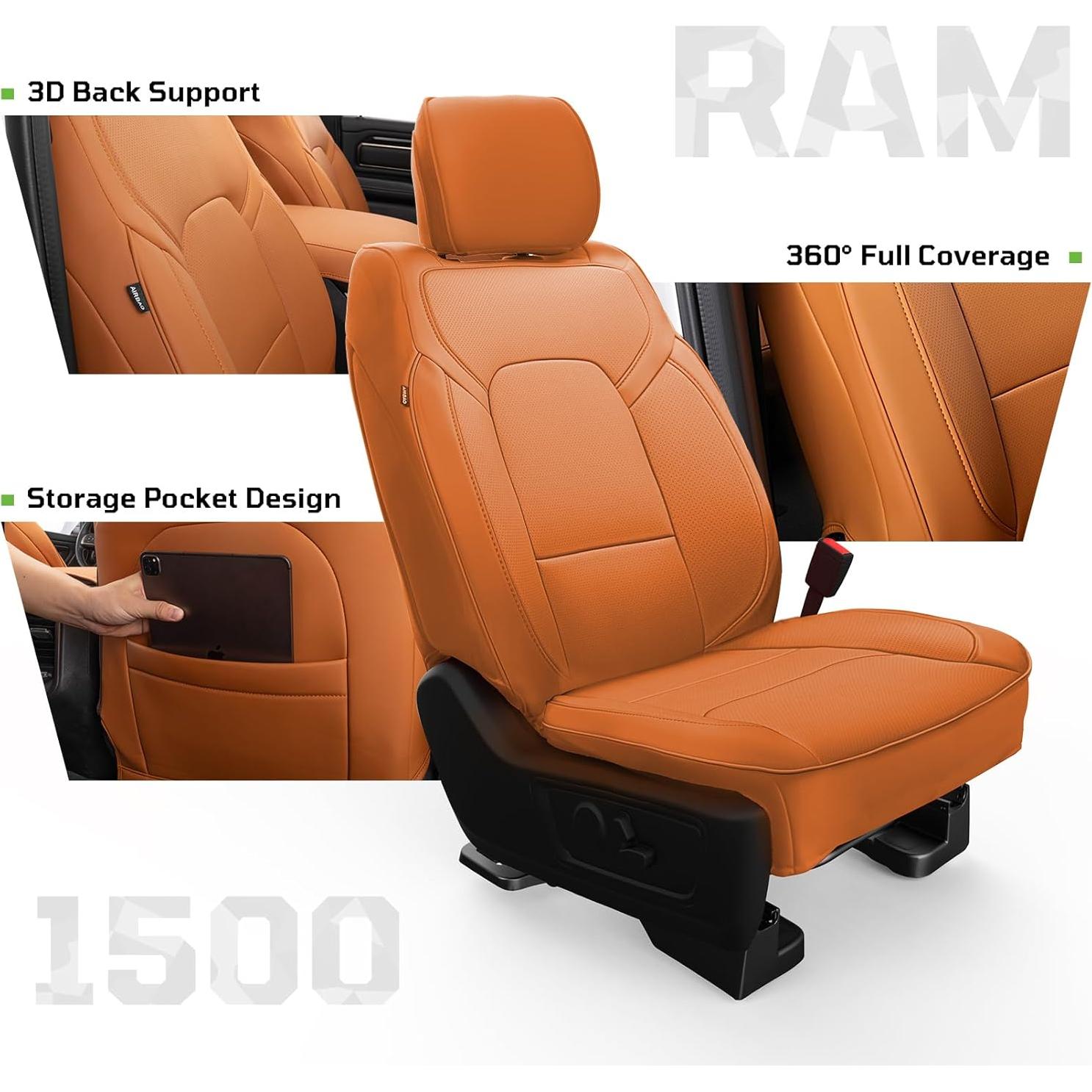Fundas de Asiento Vidokena para Dodge Ram 1500 2019-2025