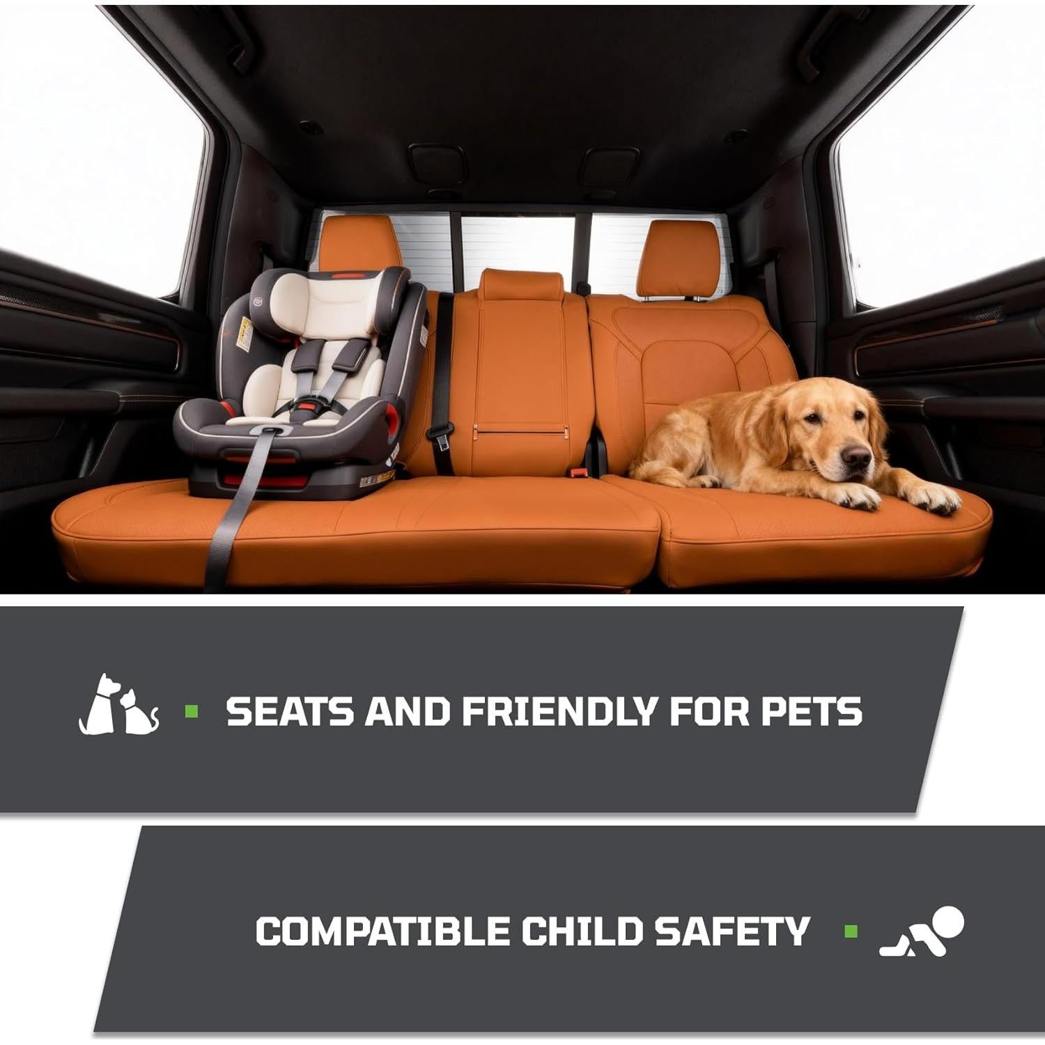 Fundas de Asiento Vidokena para Dodge Ram 1500 2019-2025