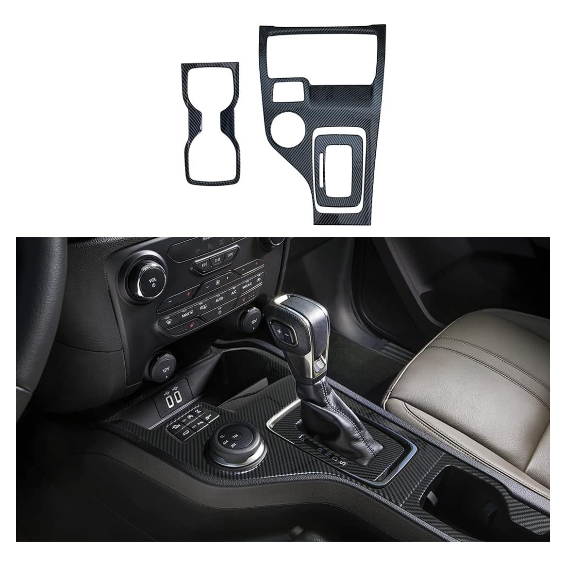 Panel de Consola Ruihe Fibra de Carbono para Ford Ranger 2019-2022