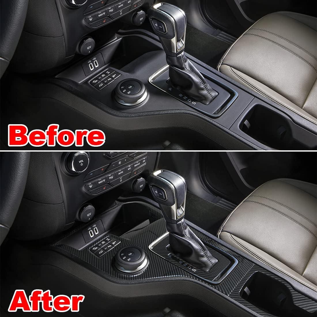 Panel de Consola Ruihe Fibra de Carbono para Ford Ranger 2019-2022