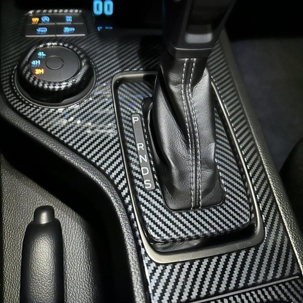 Panel de Consola Ruihe Fibra de Carbono para Ford Ranger 2019-2022