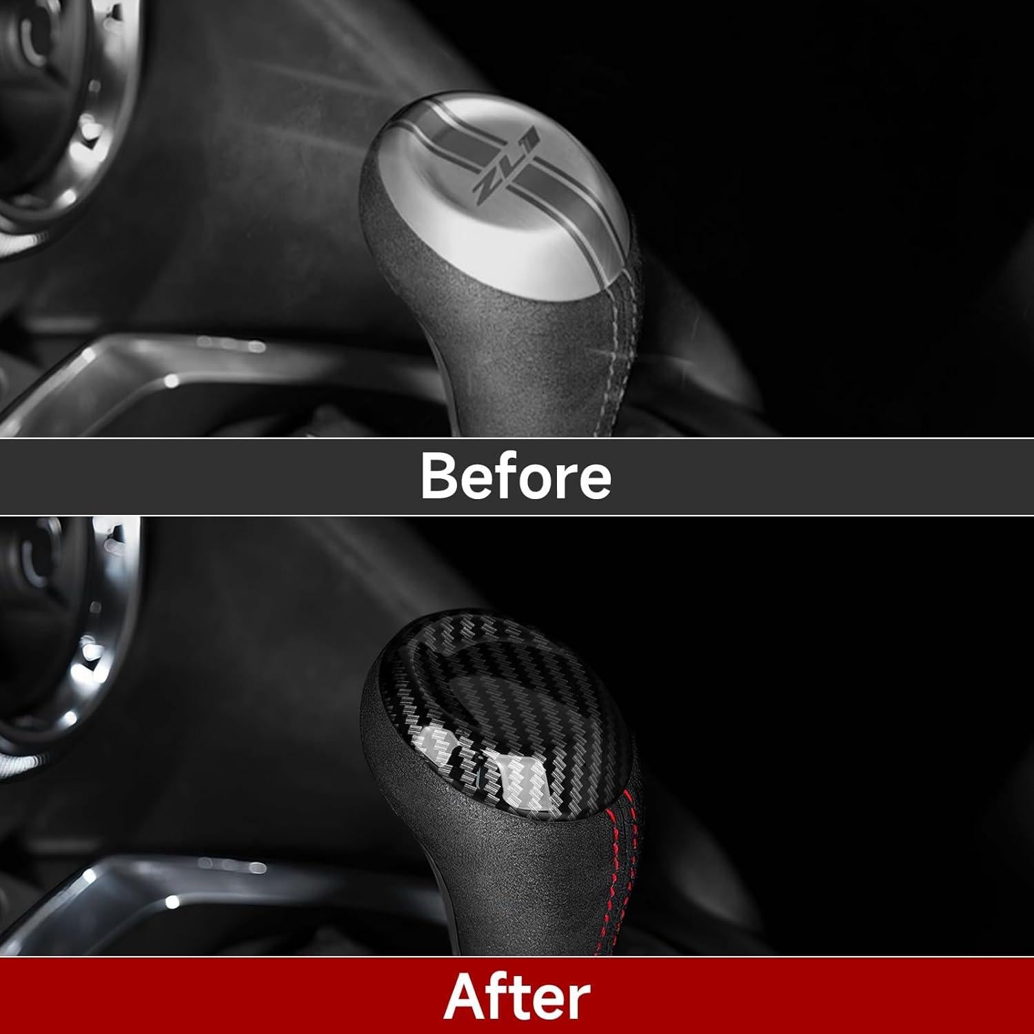 Youtaiche Calcomanía de Perilla de Cambio Chevrolet Camaro 2016-2024