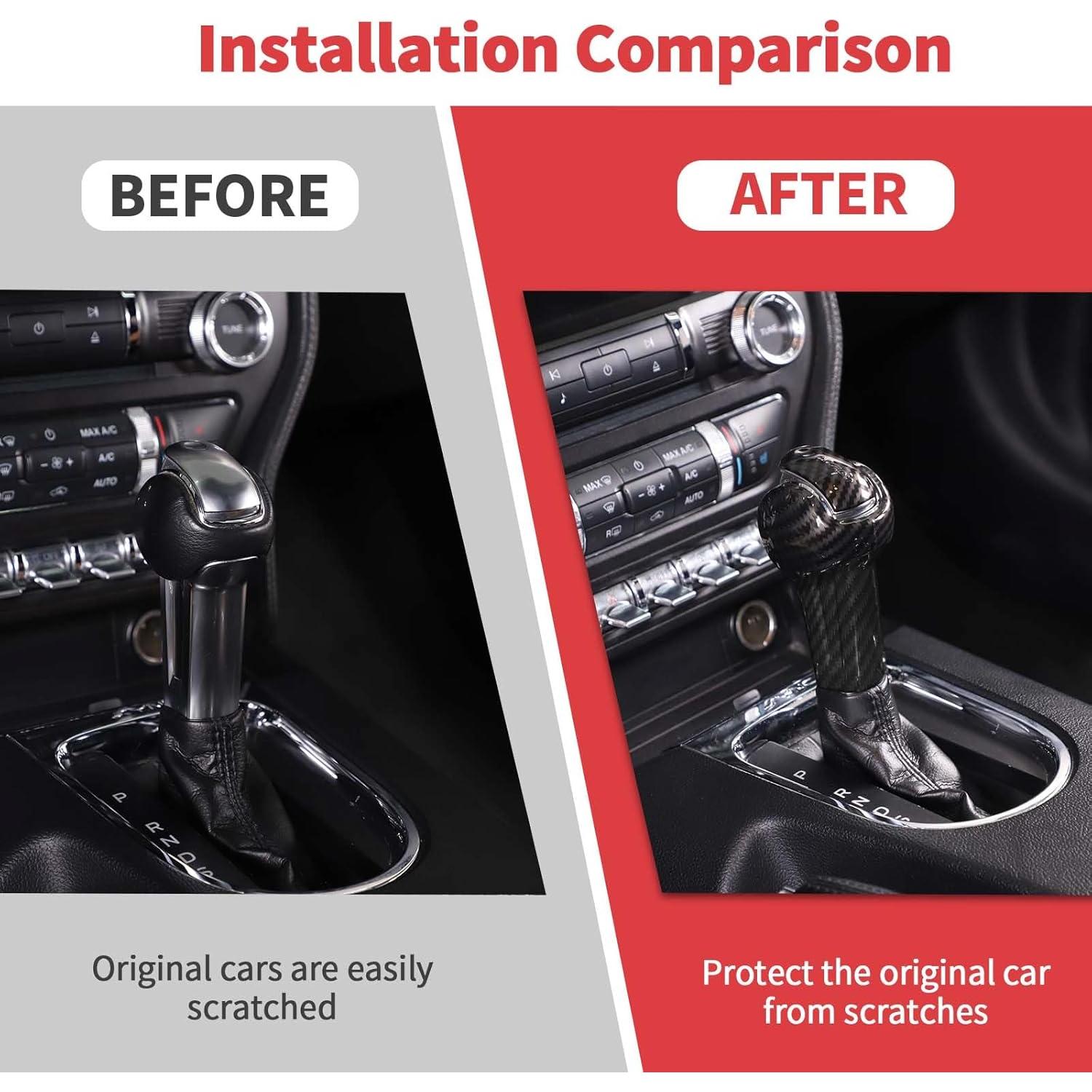 Cubierta Botón Cambio Marchas Jimen para Ford Mustang 2015-2023