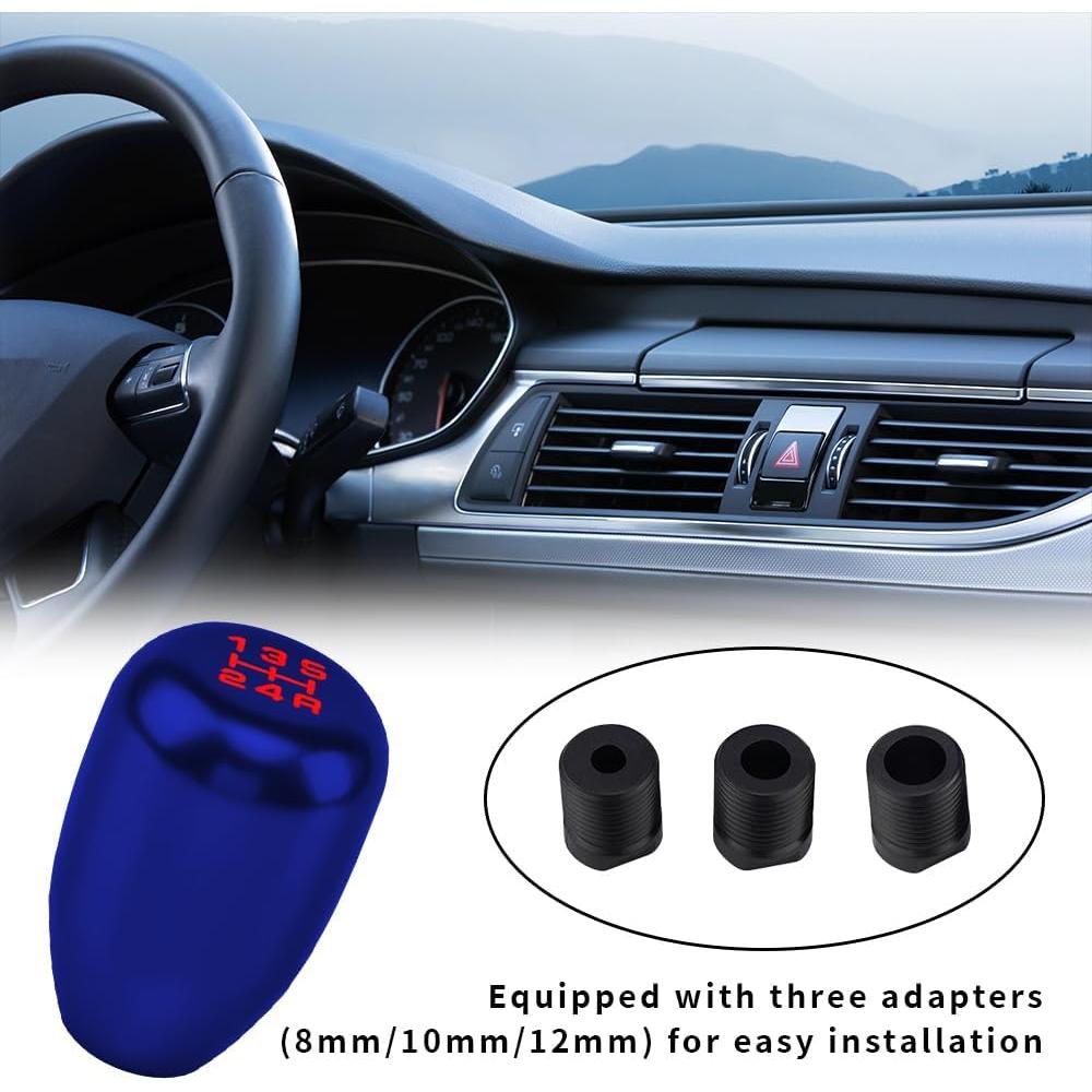 Perilla de Cambio Manual CHRYMUM Azul 5 Velocidades Aluminio