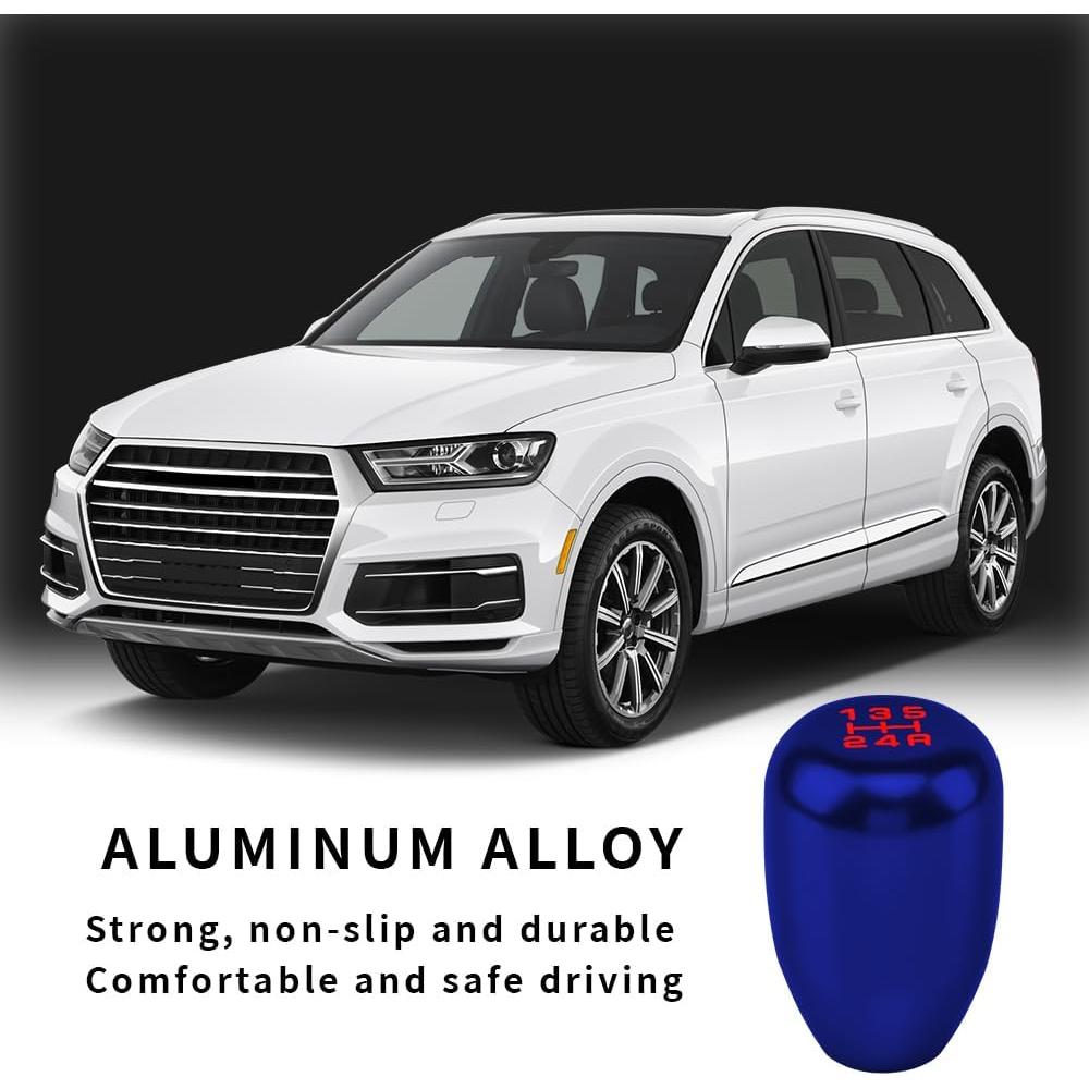 Perilla de Cambio Manual CHRYMUM Azul 5 Velocidades Aluminio