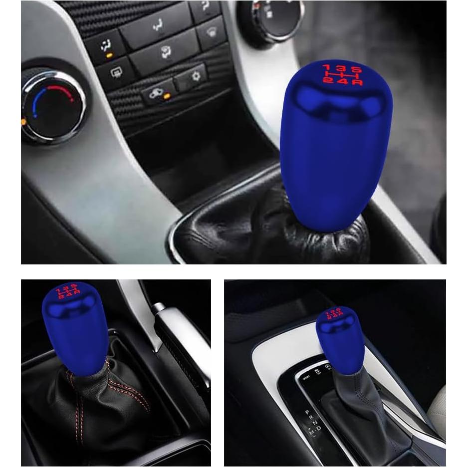 Perilla de Cambio Manual CHRYMUM Azul 5 Velocidades Aluminio