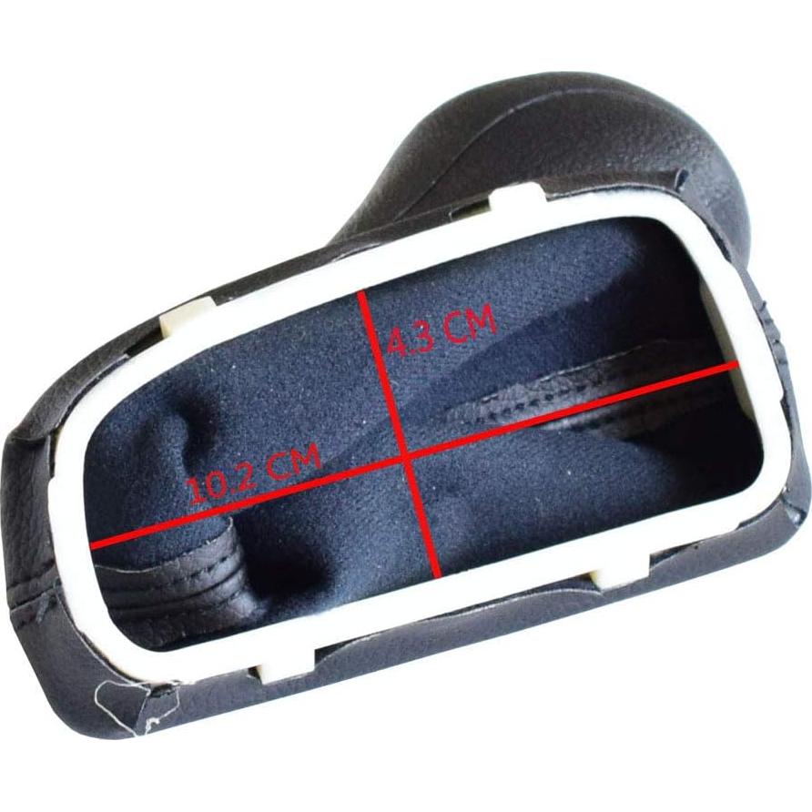 Automatic Gear Shift Knob Lever with Gaiter Boot Leather Cover for Mercedes-Ben-z C Class W203 W209 Classic Avantgarde Elegance (Classic)