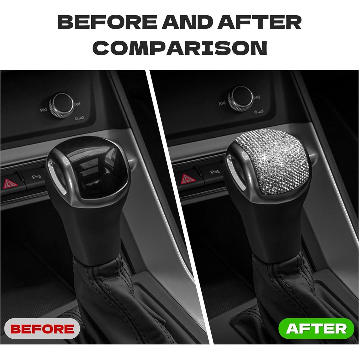 Cubierta de Palanca de Cambios Cristal CONGCONG para Audi Q3 2019-2024