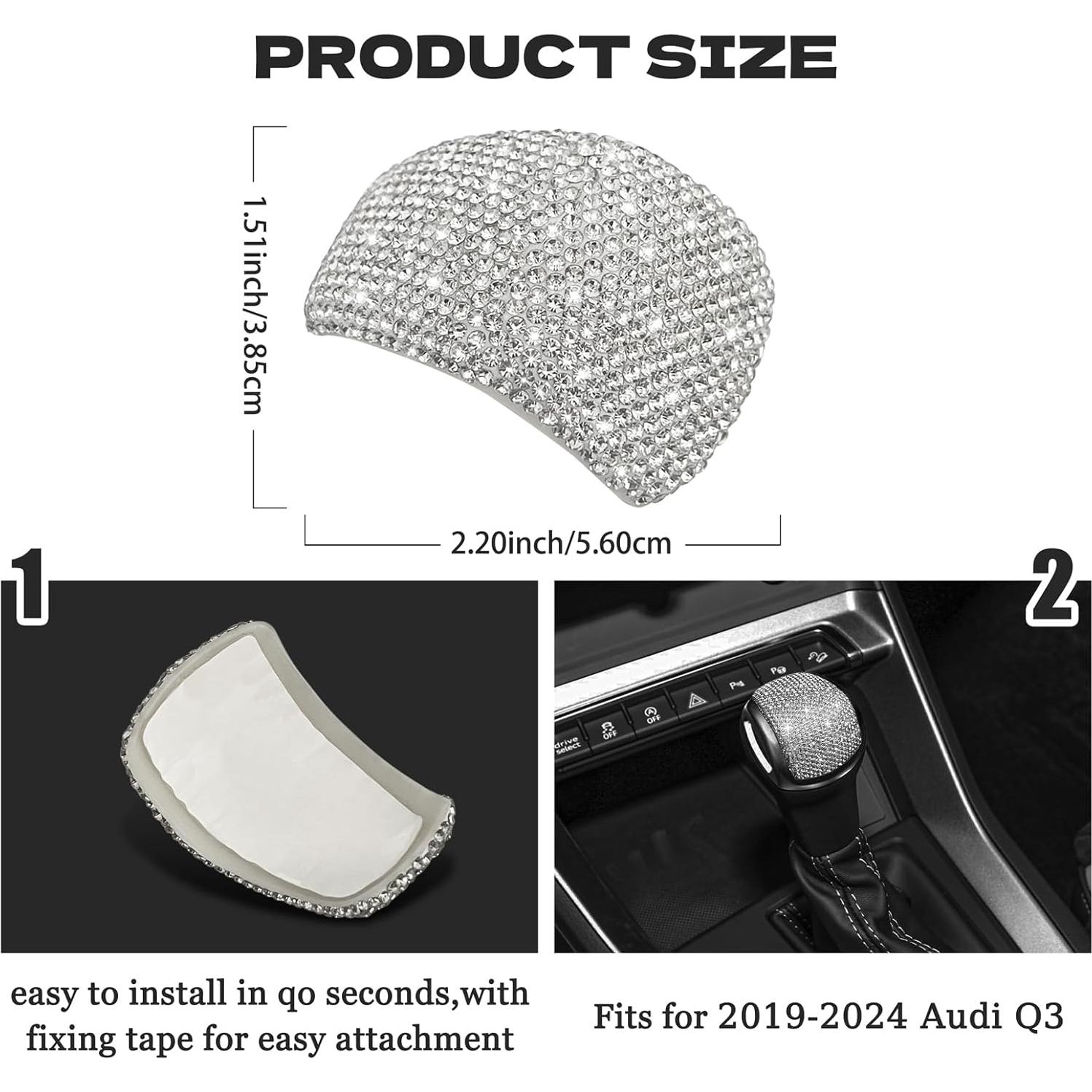 Cubierta de Palanca de Cambios Cristal CONGCONG para Audi Q3 2019-2024