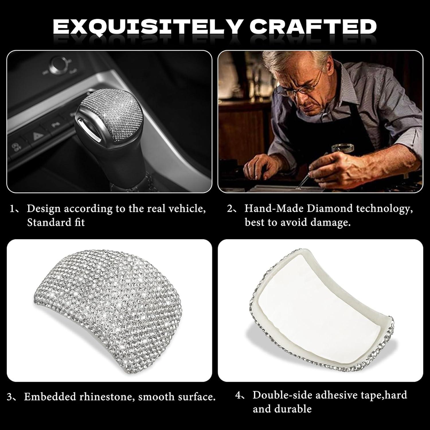 Cubierta de pomo de cambio Audi Q3 2019-2024 HHLOU Brillante