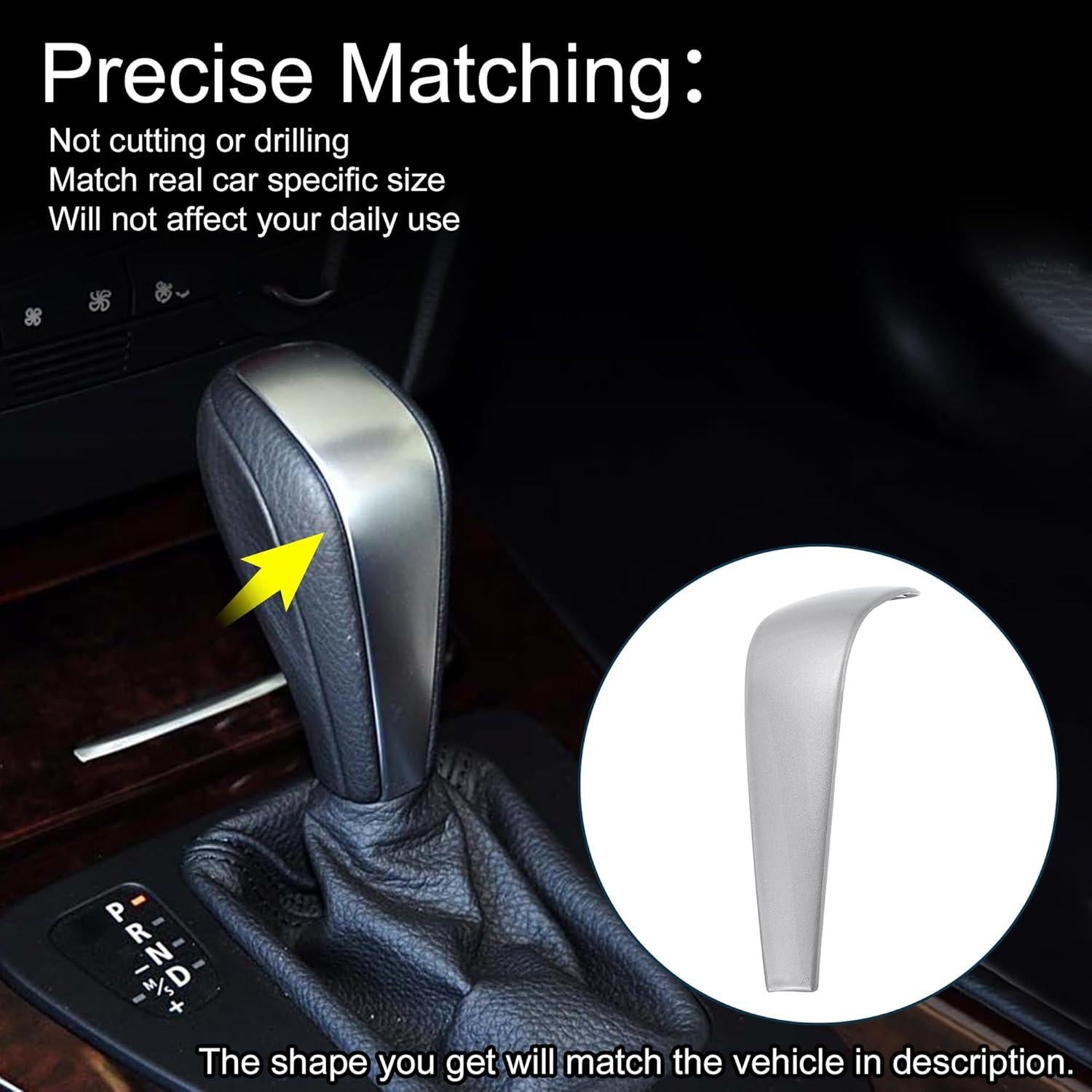 Cubierta de Botón de Palanca de Cambios TUCKBOLD para BMW 1 3 Z4 X1 E90 E92 E93 E87 2005-2012