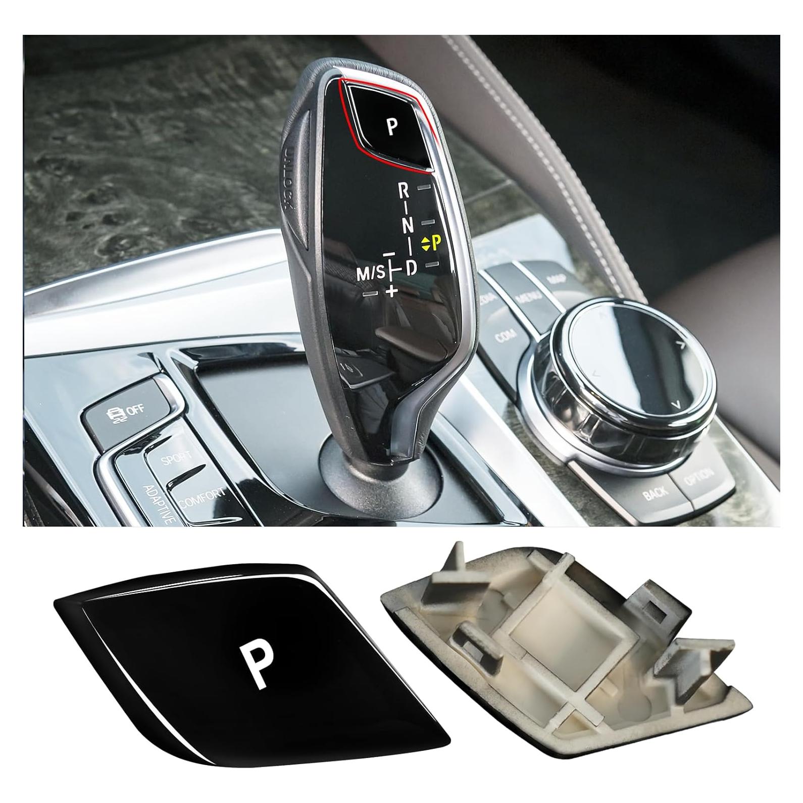 Cubierta Botón P Cambio Marchas Jaronx Negro Brillante BMW