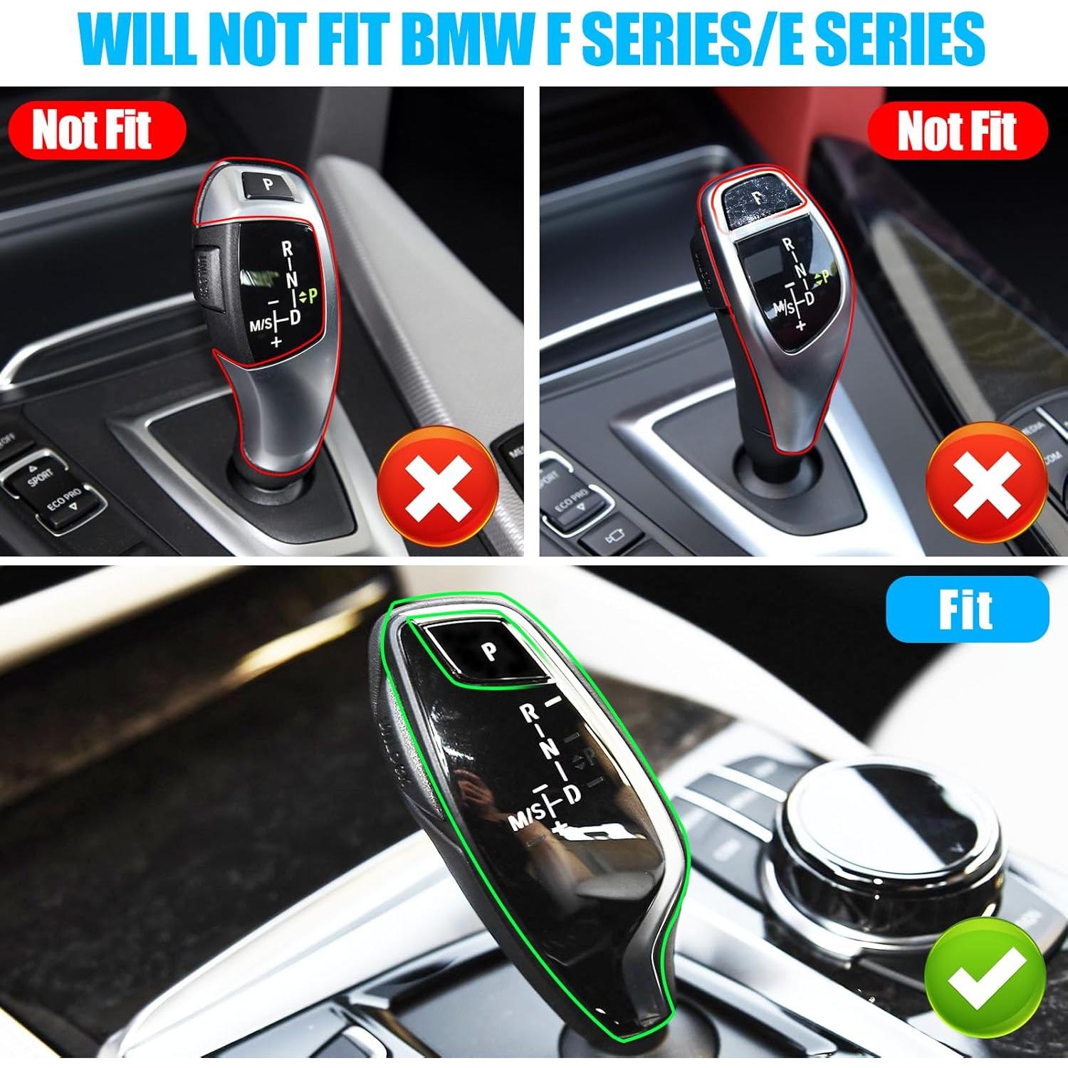 Cubierta Botón P Cambio Marchas Jaronx Negro Brillante BMW