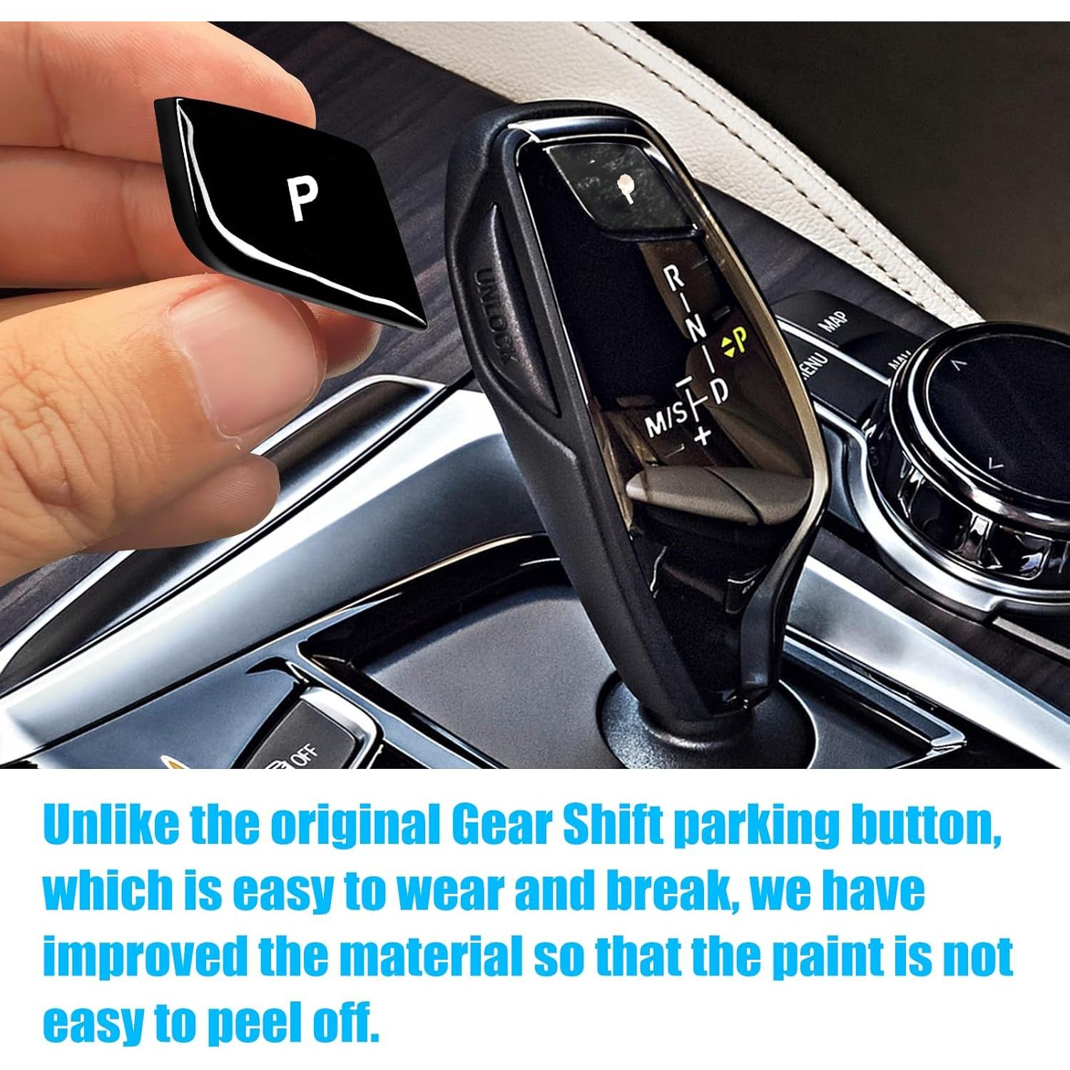 Cubierta Botón P Cambio Marchas Jaronx Negro Brillante BMW