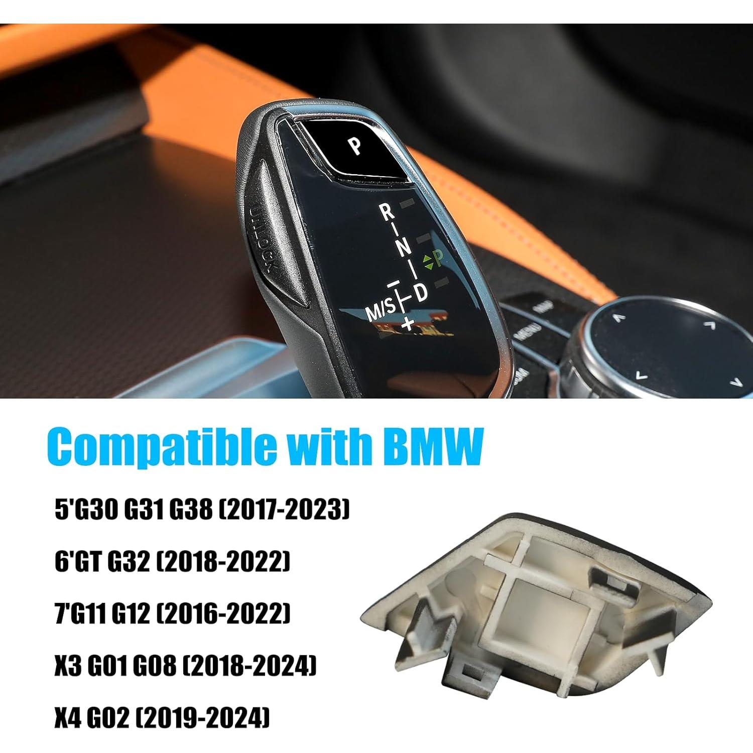 Cubierta Botón P Cambio Marchas Jaronx Negro Brillante BMW