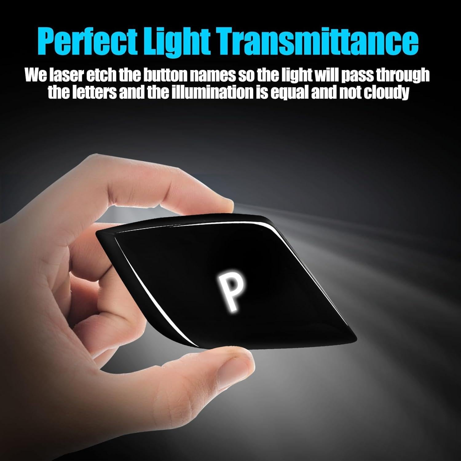 Cubierta Botón P Cambio Marchas Jaronx Negro Brillante BMW