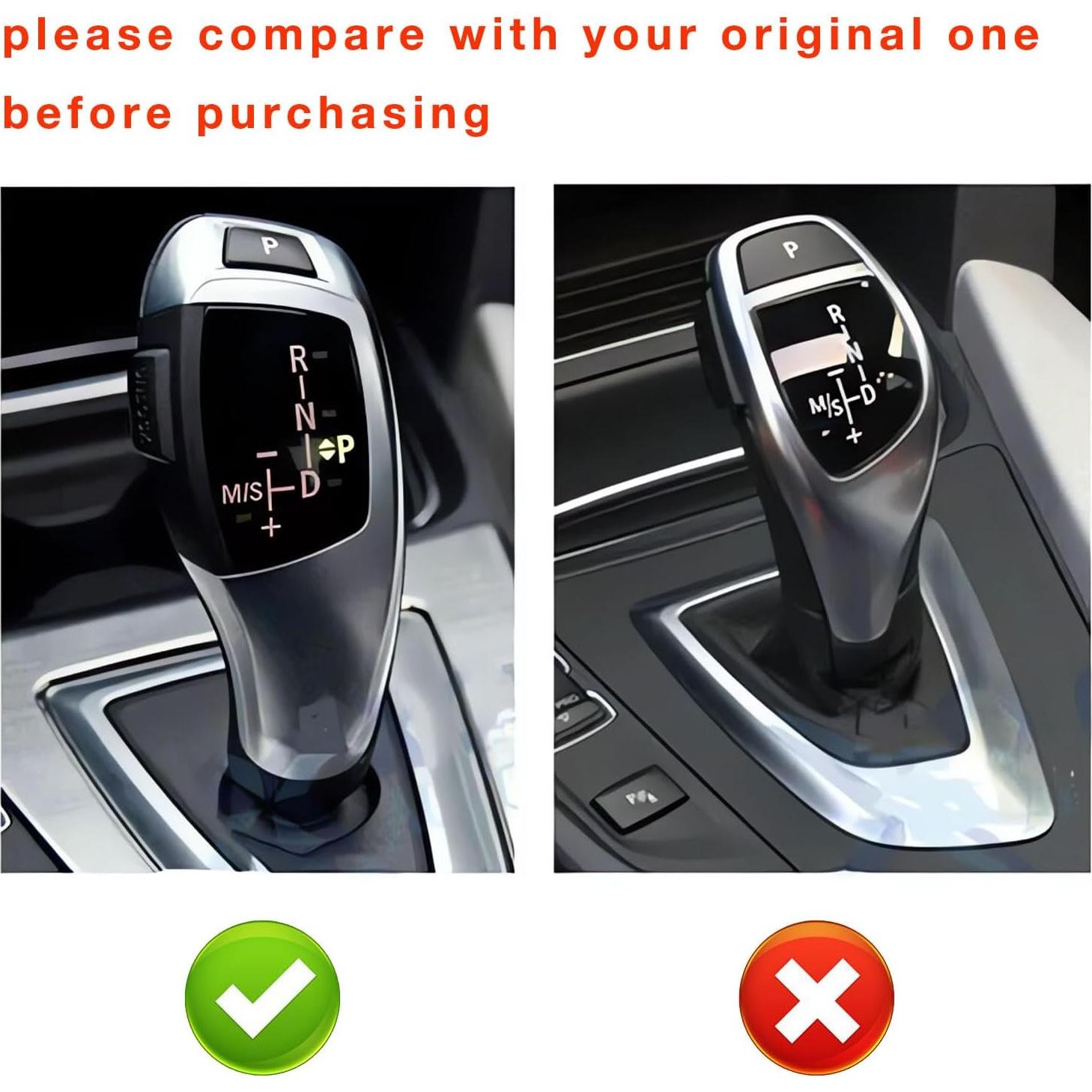 Cubierta de Perilla de Cambio de Marchas BMW YUNHECAM Fibra de Carbono