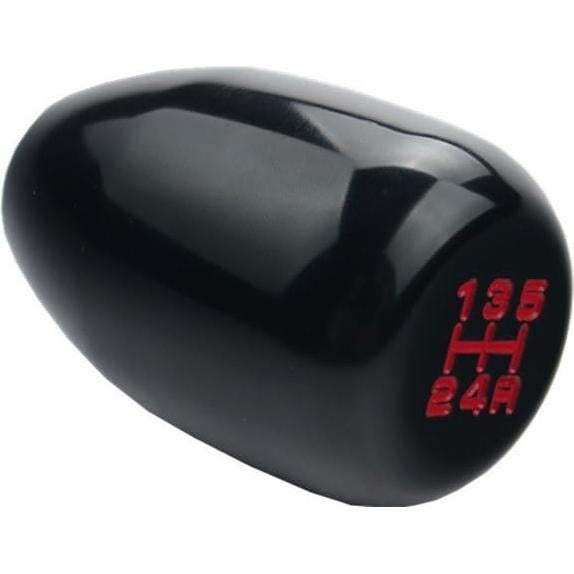 Perilla de Cambio Manual DEWHEL 5 Velocidades Aluminio Negro