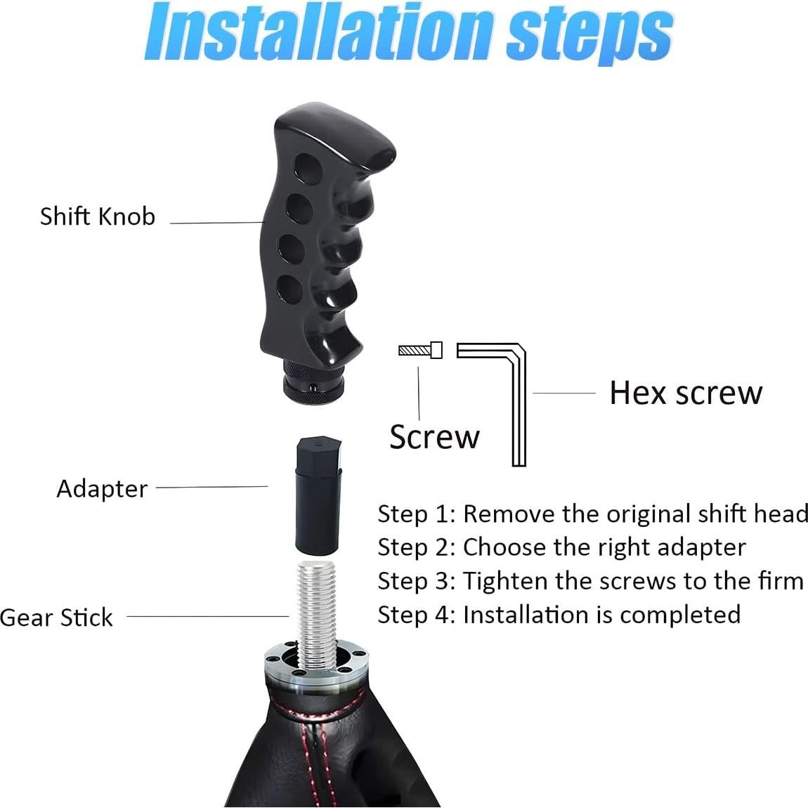 Perilla de Cambio de Marchas Moioee Titanio para Coche