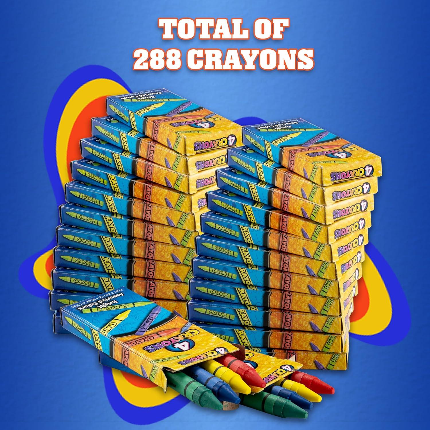 Crayones Bedwina 288 Piezas - Colores Premium No Tóxicos