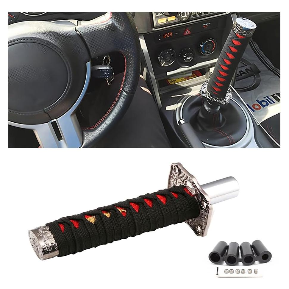 Perilla de Cambio Samurai Zipelo 15cm con Adaptadores