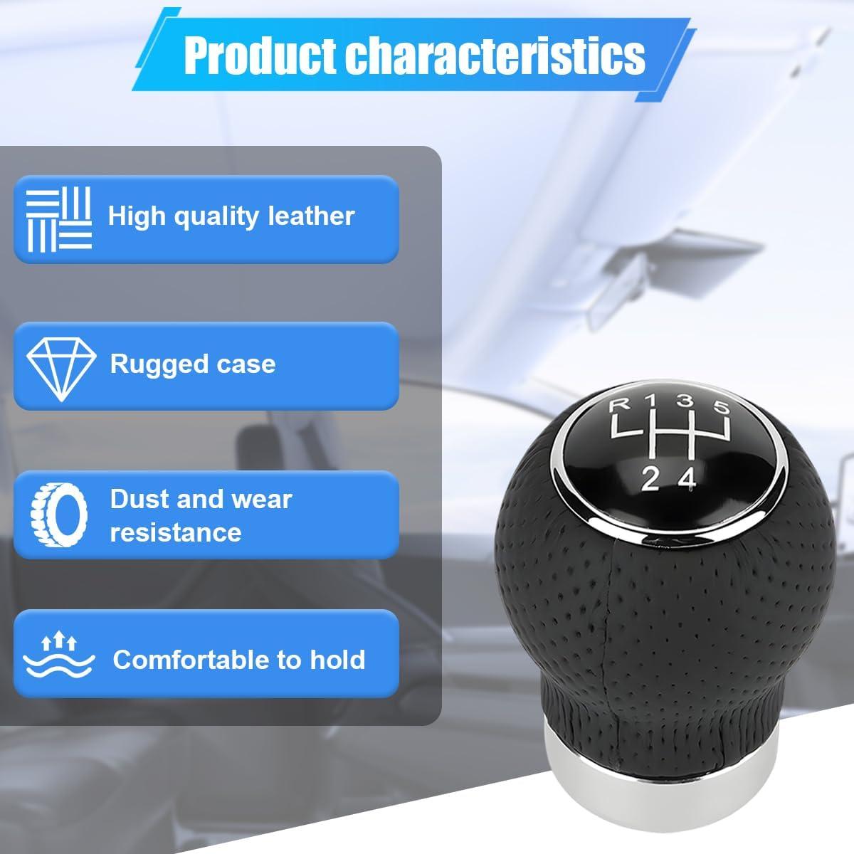 Perilla de Cambio ZIMISI 5 Velocidades Universal Negra