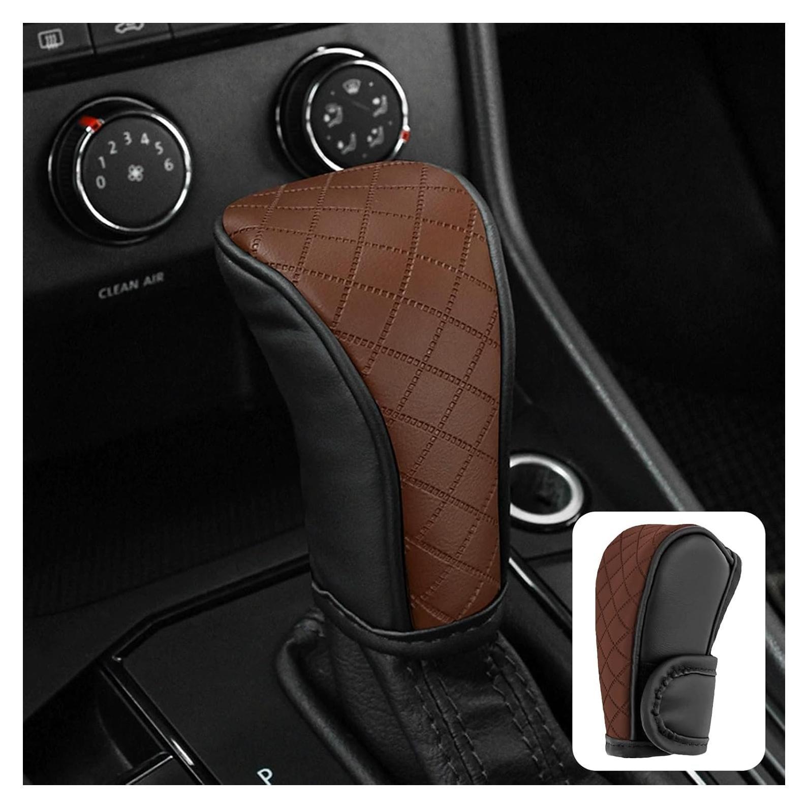 Cubierta de Palanca de Cambios SamWinGear Cuero PU Antideslizante