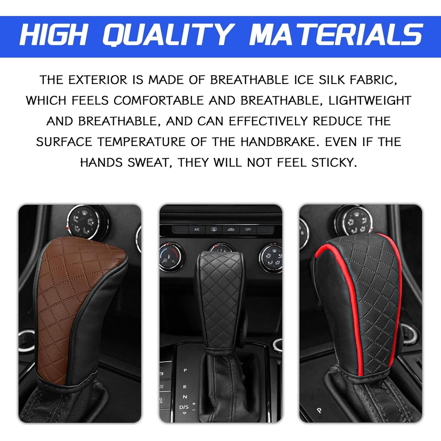 Cubierta de Palanca de Cambios SamWinGear Cuero PU Antideslizante