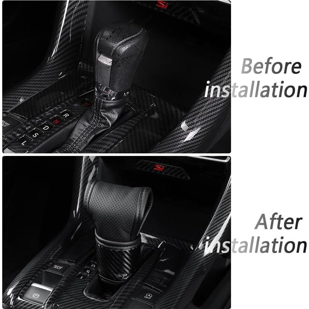 Cubierta de pomo de cambio IHOTDER Negro 13.12x8.33 cm