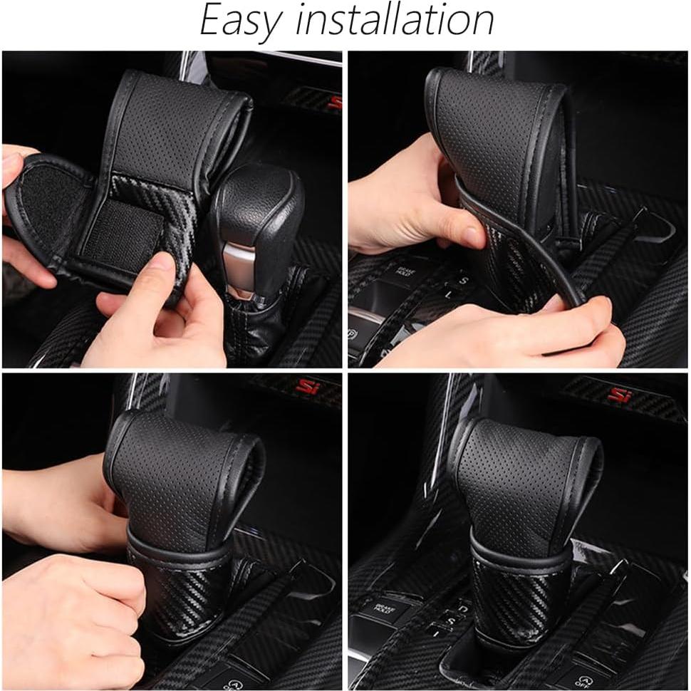 Cubierta de pomo de cambio IHOTDER Negro 13.12x8.33 cm