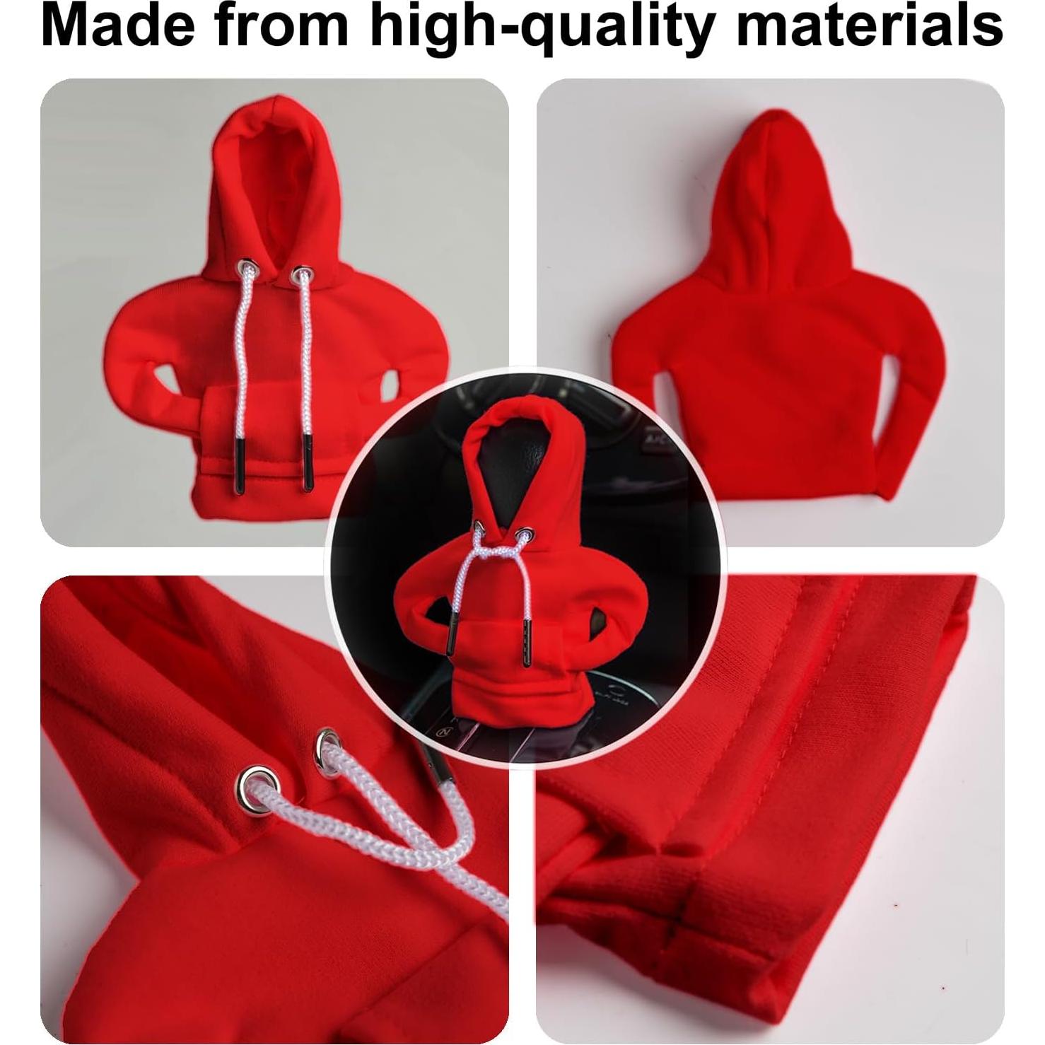 Funda de Cambio de Marchas ECDREAM 2 Pcs Algodón Azul y Rojo