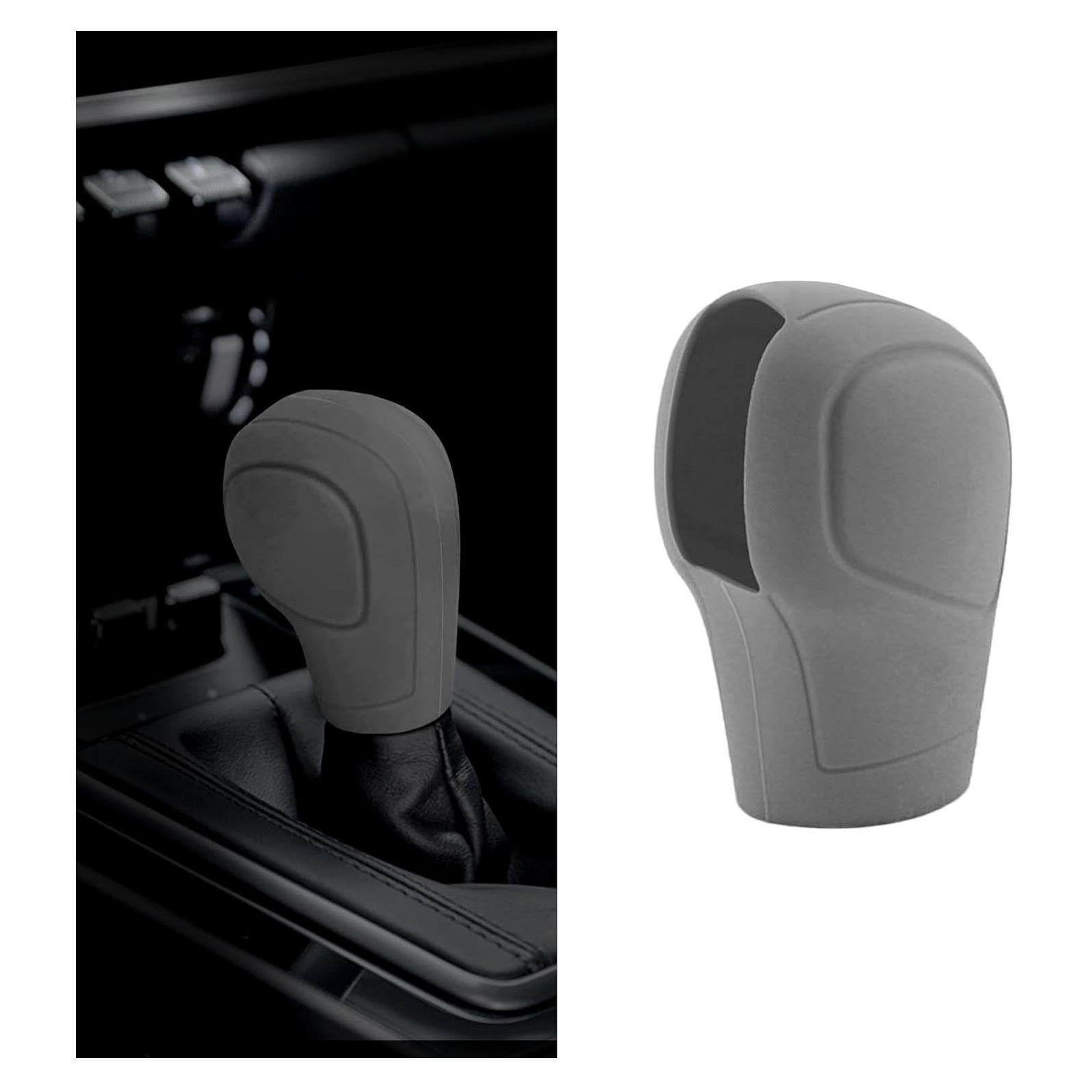 Cubierta de Pomo de Cambio de Silicona Zufoty Gris Universal