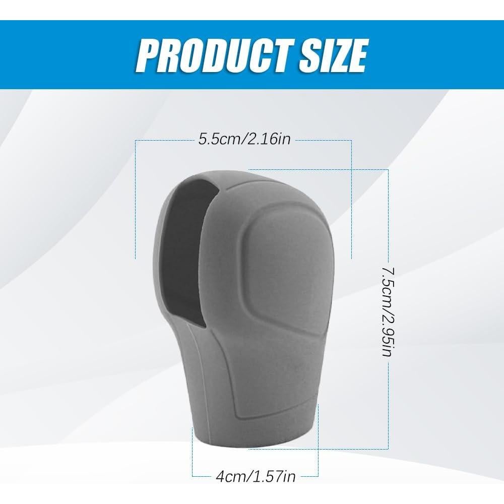 Cubierta de Pomo de Cambio de Silicona Zufoty Gris Universal