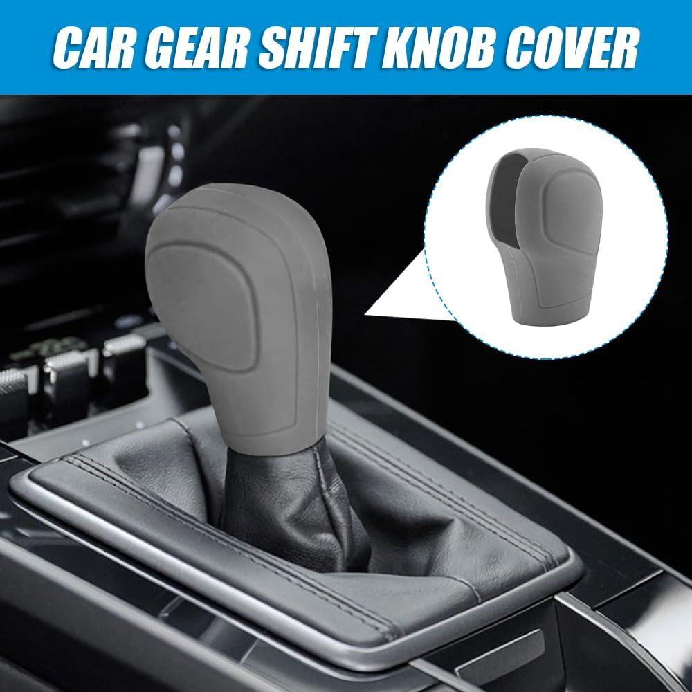 Cubierta de Pomo de Cambio de Silicona Zufoty Gris Universal