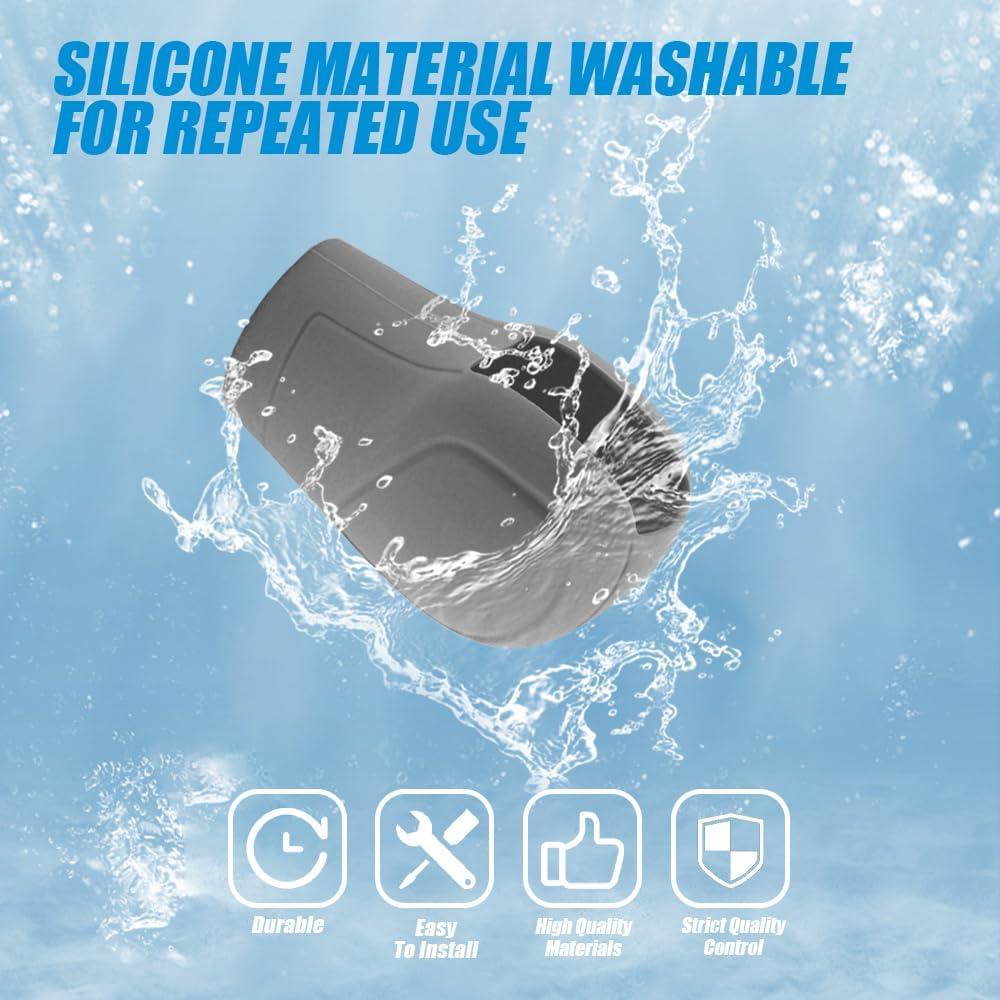 Cubierta de Pomo de Cambio de Silicona Zufoty Gris Universal