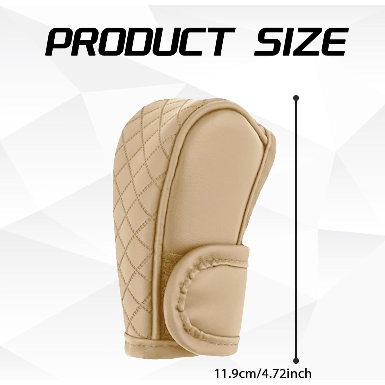 Cubierta de pomo de cambio de marcha QKYS de cuero antideslizante