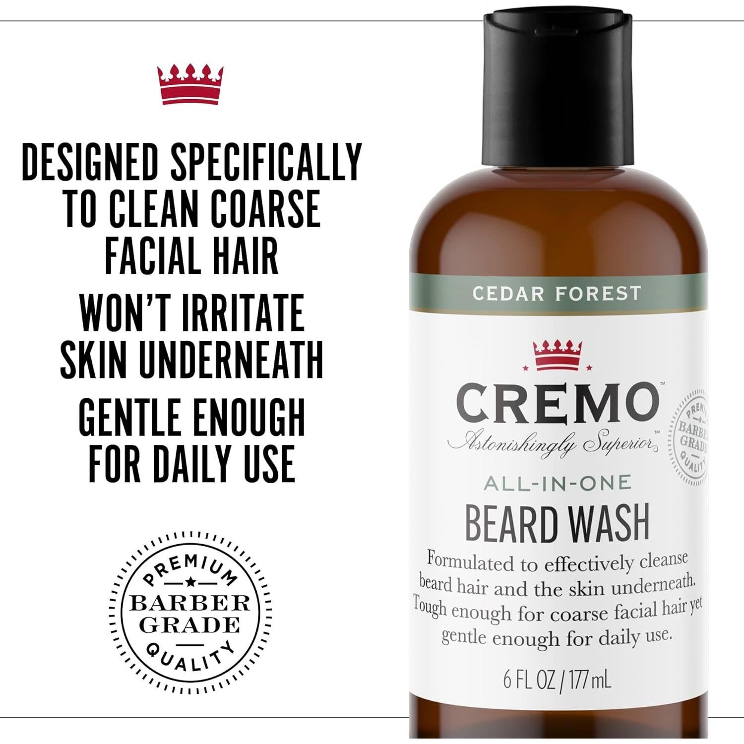 Jabón Todo en Uno para Barba Cremo Bosque de Cedro 177ml