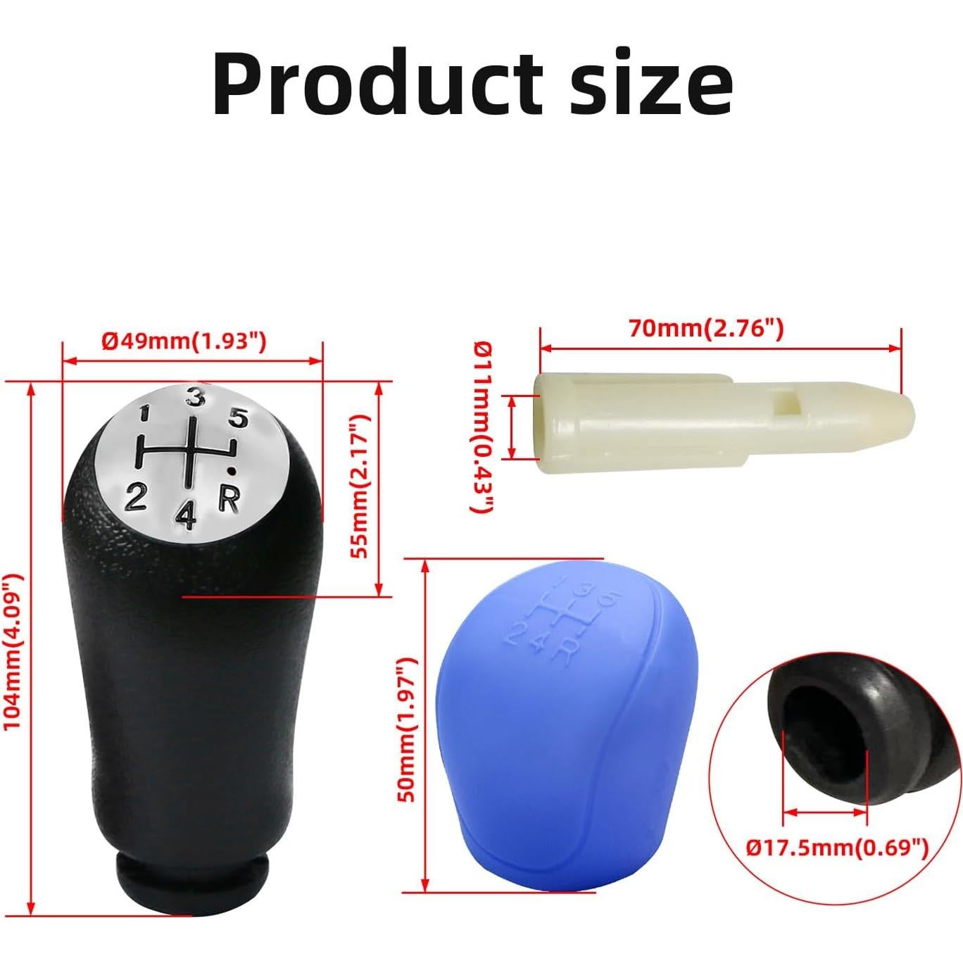 Palanca de Cambios Manual Akso Aoyupe 5 Velocidades Azul