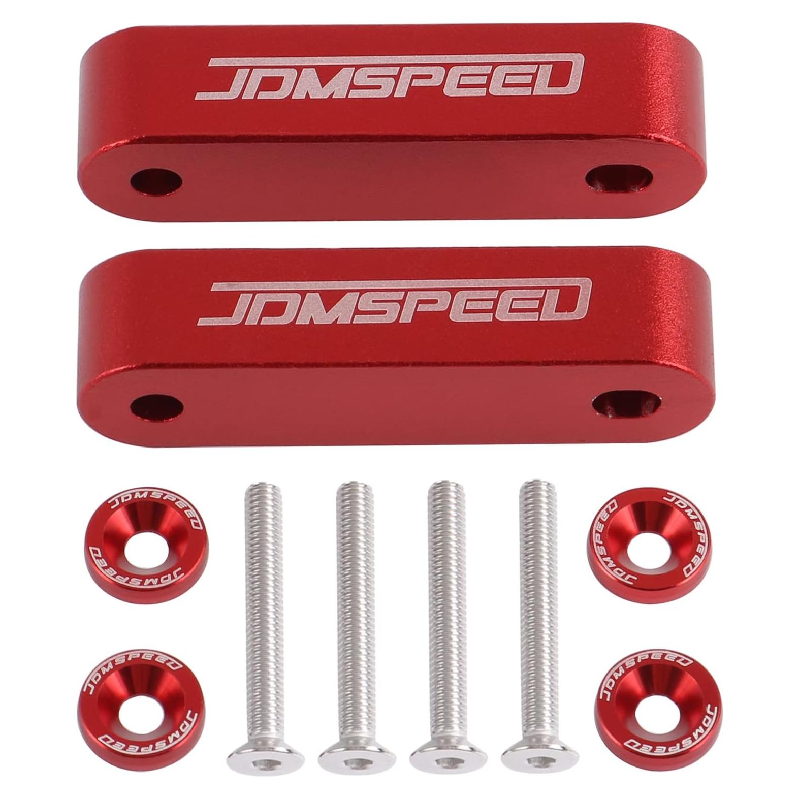 Espaciador de Capó JDMSPEED Anodizado Rojo 1.9 cm Honda Acura