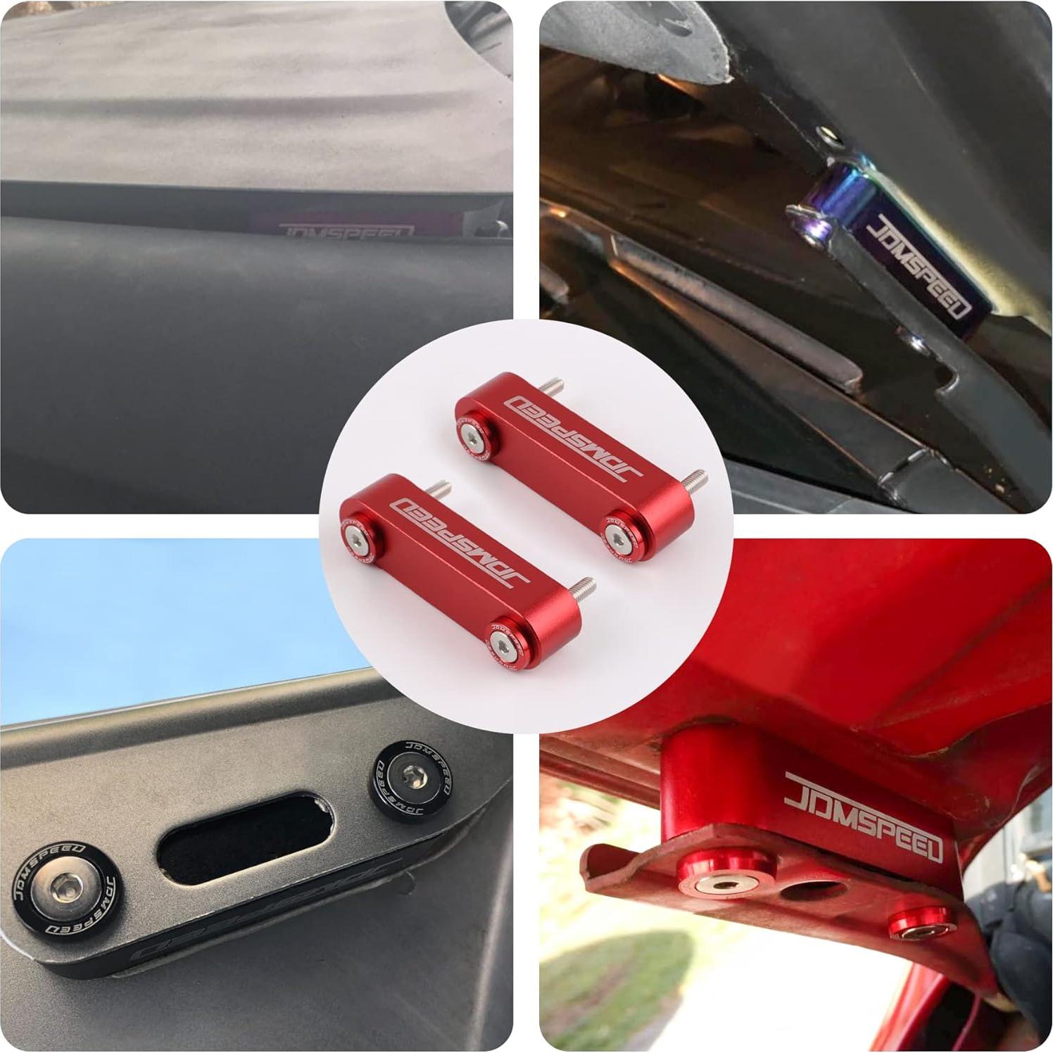 Espaciador de Capó JDMSPEED Anodizado Rojo 1.9 cm Honda Acura