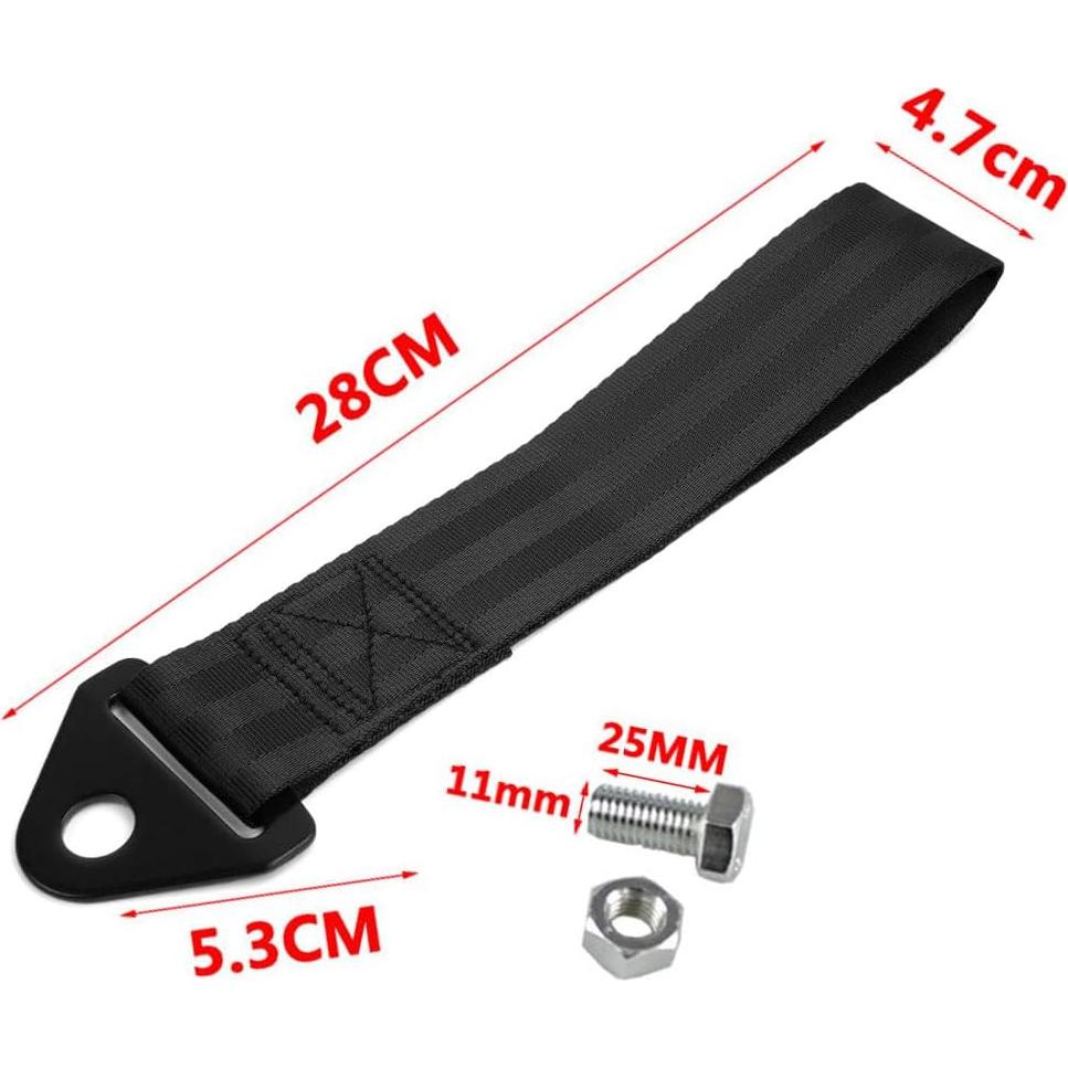 Cinta de Remolque Racing RASTP RS-BAG013 Negra Universal