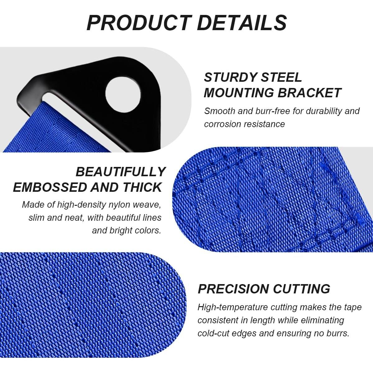 Correa de Remolque Racing YTFRL Nylon Alta Resistencia Azul