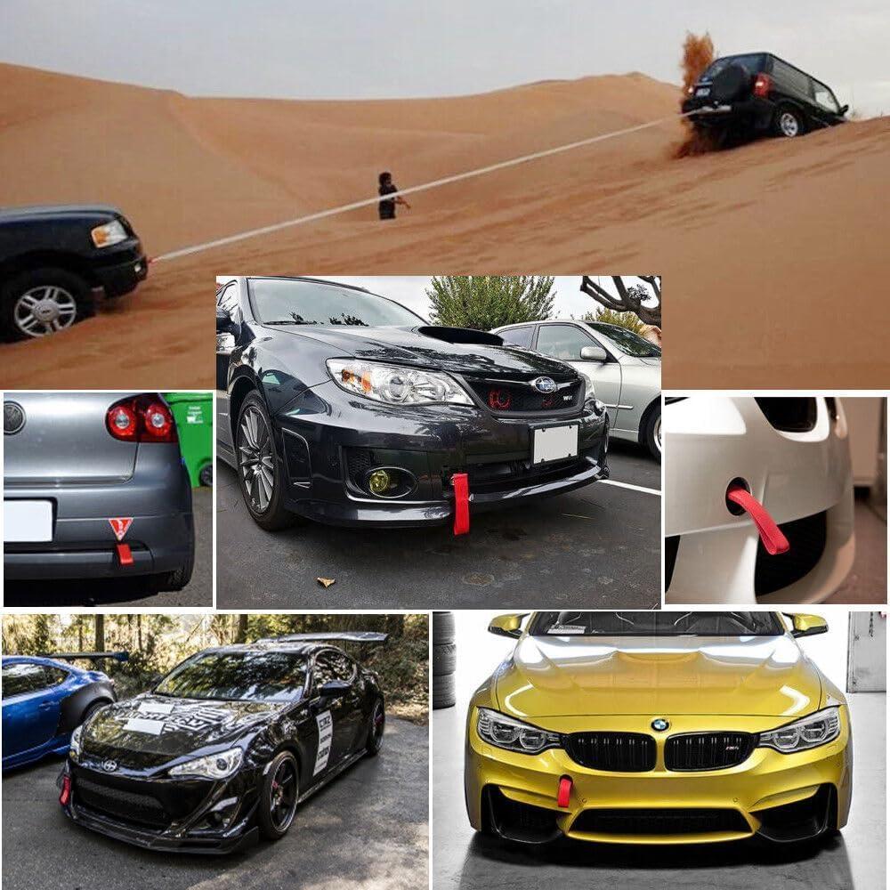 Cinta de Remolque Universal HoaFourge 25CM 2T Rojo