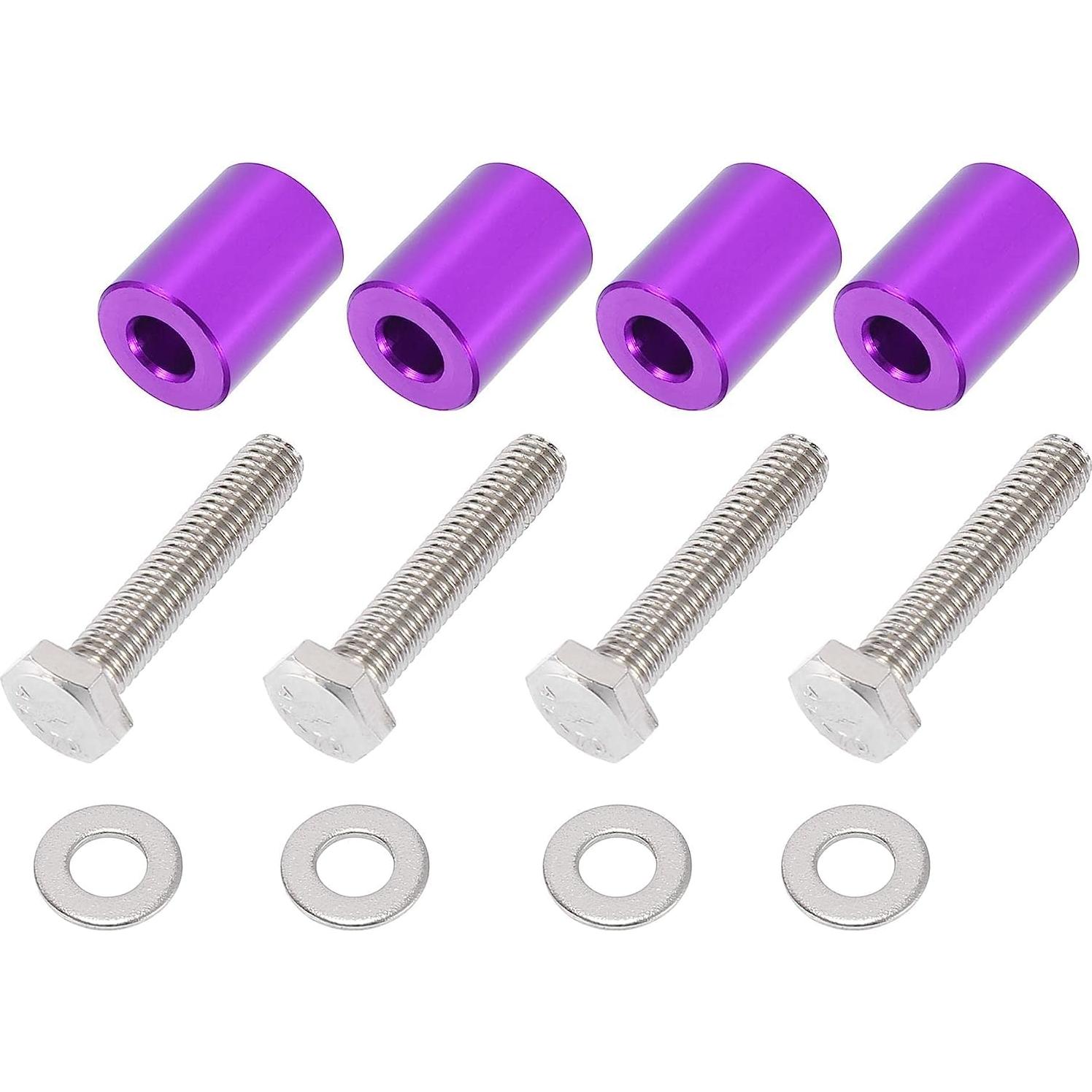 Kit de Espaciadores de Ventilación Unifizz 4 Pcs 8mm Morado
