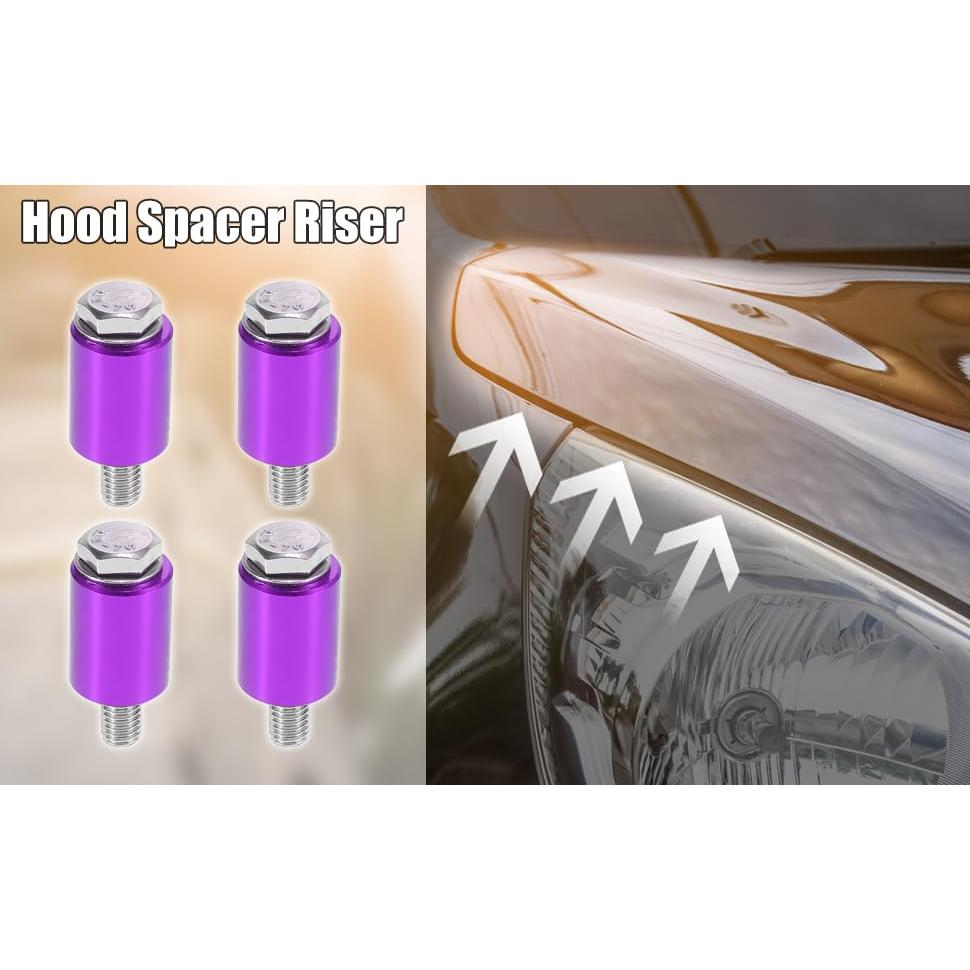 Kit de Espaciadores de Ventilación Unifizz 4 Pcs 8mm Morado