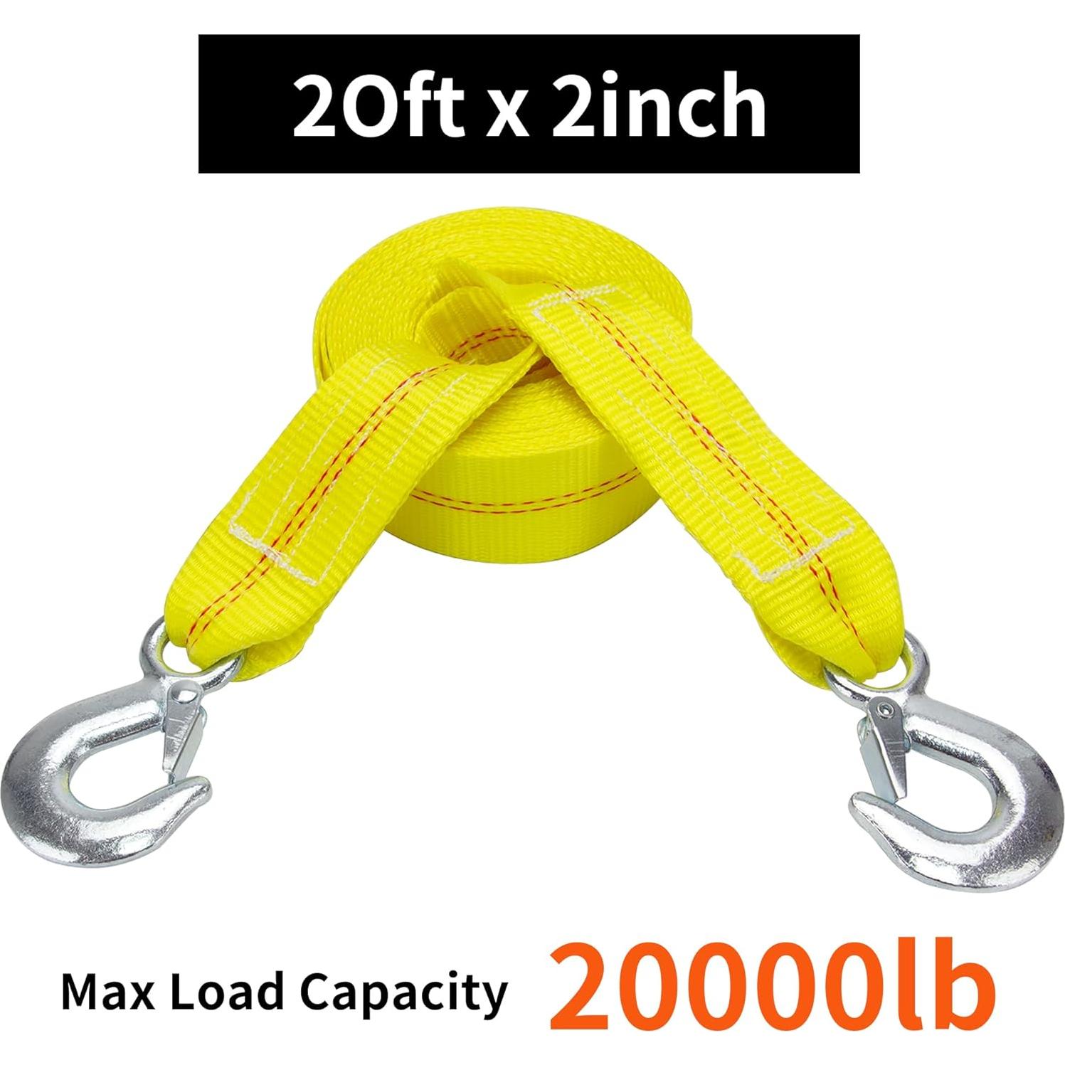 Correa de Remolque Bueake 2" x 6.1m 20,000 lbs Alta Resistencia